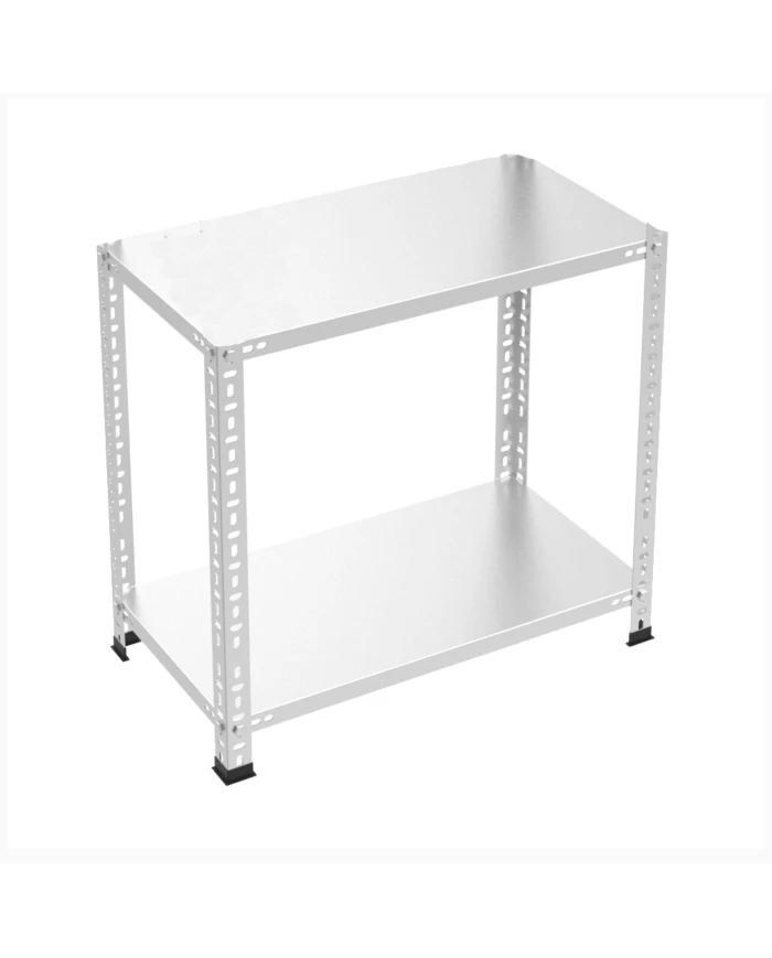 2 Katlı Tekil Galvaniz Çelik Arşiv Depo Kiler Rafı