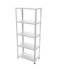 5 Katlı Tekil Galvaniz Çelik Arşiv Depo Kiler Rafı
