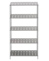 5 Katlı Paslanmaz Perfore Raf - INOX 304