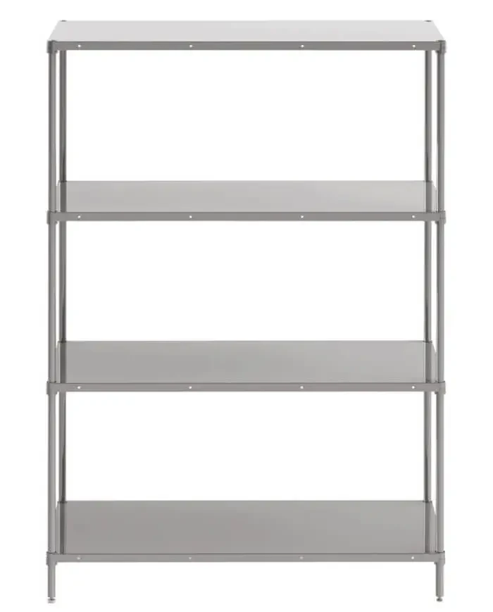 4 Katlı Paslanmaz Düz Raf - INOX 304