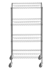 4 Katlı Boyalı Paslanmaz Krom Tel Raf