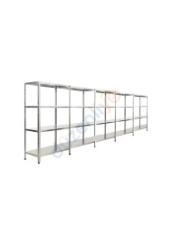 4 Katlı 5'li Galvaniz Çelik Arşiv Depo Market Rafı