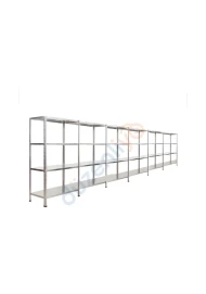 4 Katlı 6'lı Galvaniz Çelik Arşiv Depo Market Rafı