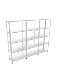5 Katlı 3'lü Galvaniz Çelik Arşiv Depo Market Rafı