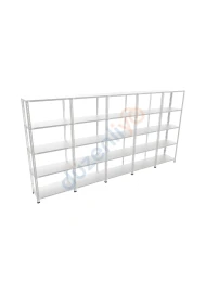 5 Katlı 5'li Galvaniz Çelik Arşiv Depo Market Rafı