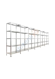 5 Katlı 6'lı Galvaniz Çelik Arşiv Depo Market Rafı