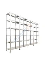 6 Katlı 4'lü Galvaniz Çelik Arşiv Depo Market Rafı