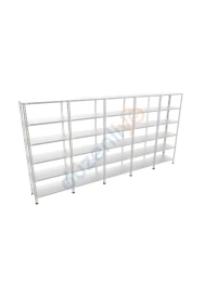 6 Katlı 5'li Galvaniz Çelik Arşiv Depo Market Rafı