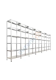 6 Katlı 6'lı Galvaniz Çelik Arşiv Depo Market Rafı