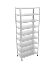 9 Katlı Tekil Galvaniz Çelik Arşiv Depo Kiler Rafı