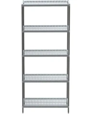 5 Katlı Plastik Paslanmaz Raf - 201 Kalite Şase