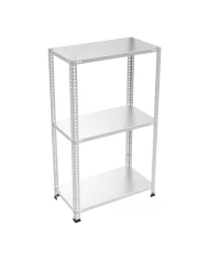 3 Katlı Tekil Galvaniz Çelik Arşiv Depo Kiler Rafı