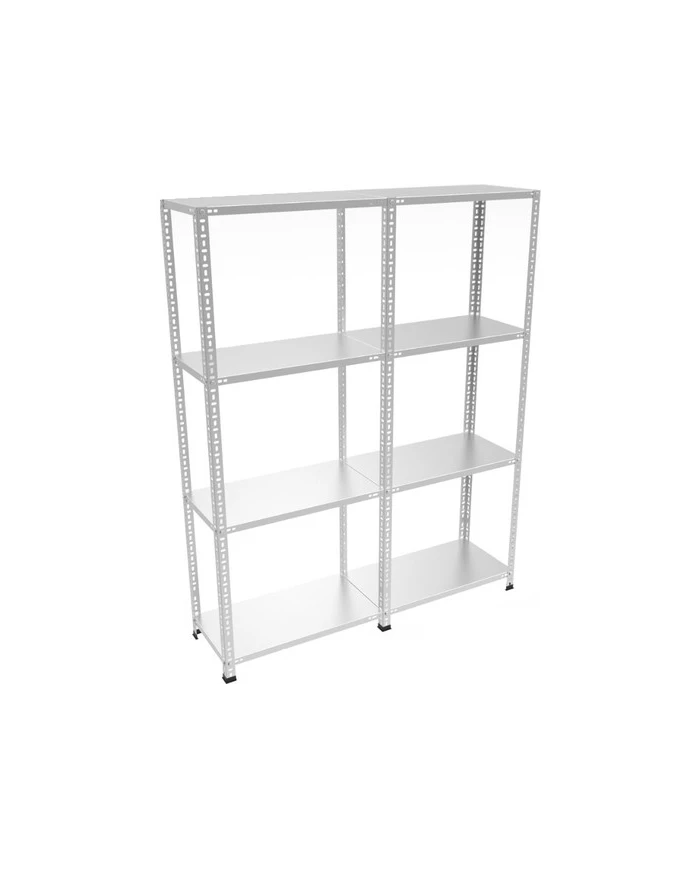 4 Katlı 2 Üniteli Bitişik Galvaniz Çelik Arşiv Depo Kiler Rafı
