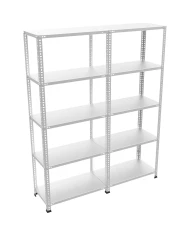 5 Katlı 2 Üniteli Bitişik Galvaniz Çelik Arşiv Depo Kiler Rafı