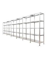 5 Katlı 6 Üniteli Bitişik Galvaniz Çelik Arşiv Depo Kiler Rafı