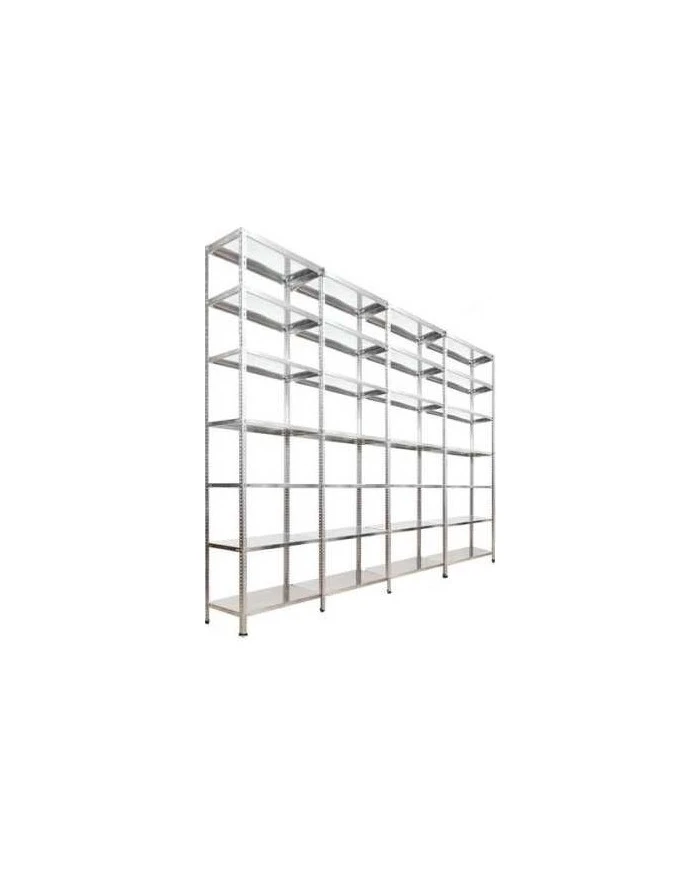 7 Katlı 4 Üniteli Bitişik Galvaniz Çelik Arşiv Depo Kiler Rafı